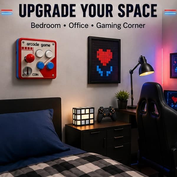 Retro Arcade Switch Panel, Fightstick Kit med Joystick