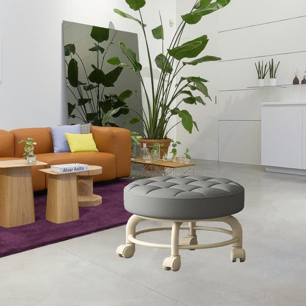 Low Rolling Stool with Wheels Heavy Duty Rolling Stools 360 Degree Rotating for Home Cleaning Garage Repair Stool Work Floor Cleaning
