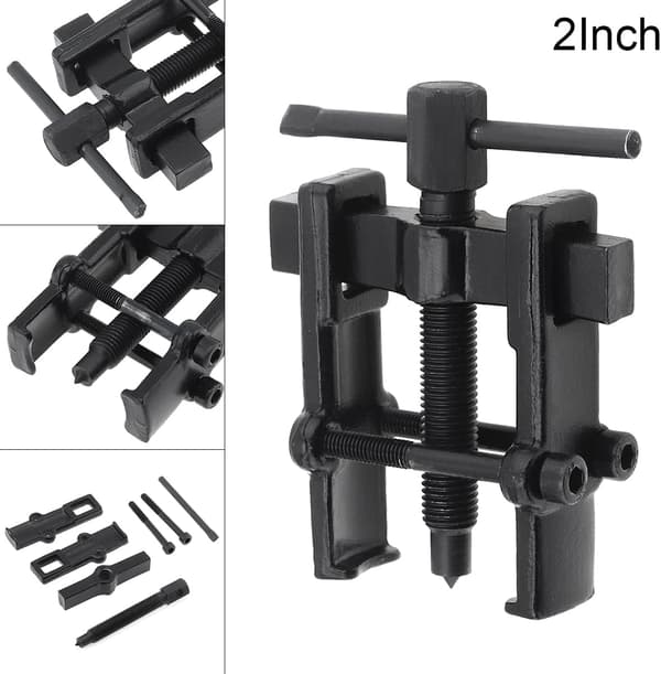 Adjustable Two-Jaw Bearing Puller, 2 Inch Carbon Steel Pump Remover Kit for Motorcycle
