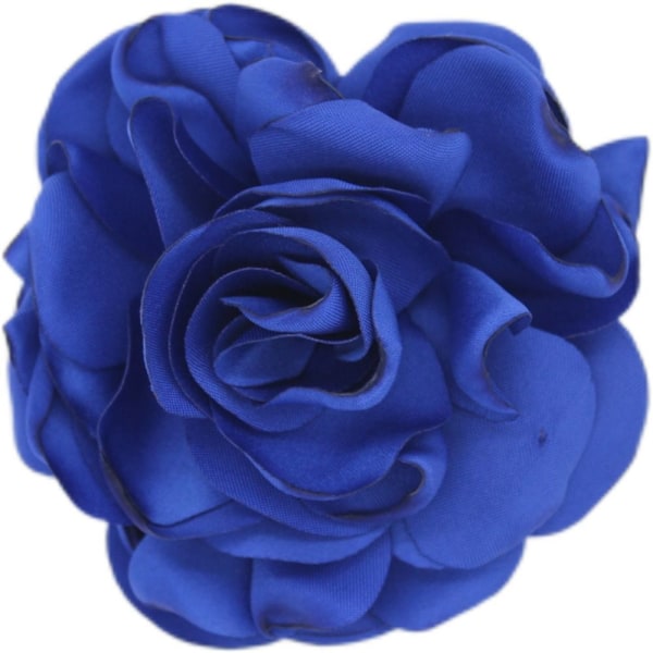 Tyg Stor Ros Blomma Brosch Blommor Brosch GRÖN green khaki
