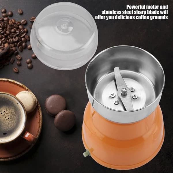 Kaffekvern - Elektrisk - Rustfritt stål - Mal kaffebønner, nøtter, krydder