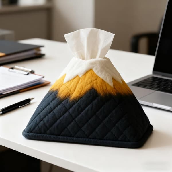 Tissue Box - 3D Mountain Design Creative Napkin Holder Stylish Nightstand Accessory Sturdy Decorative Case Home Decor