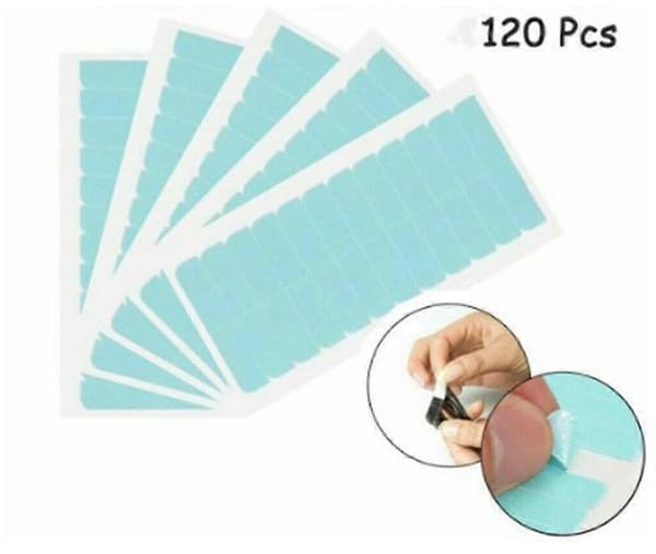 120 Pieces Replacement Tape Adhesive Strips for Tape Extensions Hair Tape Double Sided