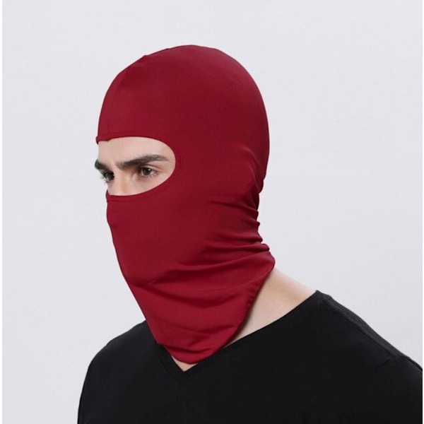 Skidmask Balaclava motorcykel - Flertal färger Vin, röd Vin, röd