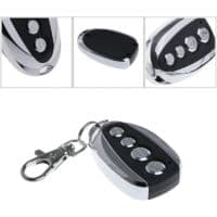 Set of 2 Universal Garage Door and Gate Remote Controls (433.9 MHz) with Four Channels - Ideal Replacement