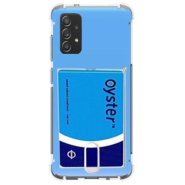 Samsung Galaxy A13 4G - Stötdämpande Skal med Korthållare Transparent