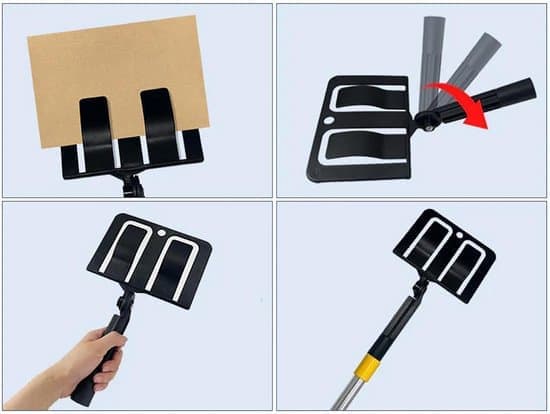 Paint Shield for Spraying - Adjustable Angle Spray Shield Holder - Multi-Position Cardboard Shield System - Extended Reach Painting Tool - Professional