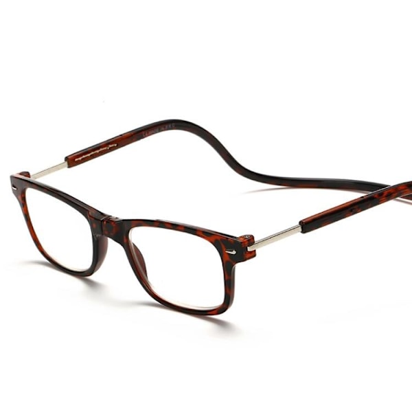 Läsglasögon med Smart-funktion (Ställbara) Leopardmönstrat 3.5 Leopardmönstrat 3.5