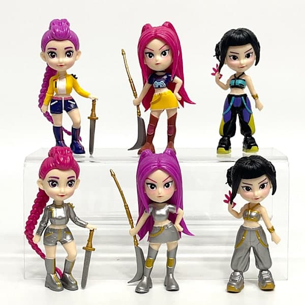 K-POP Demon Hunter figur blindlåda trendig leksaksdocka prydnad (6 figurer)
