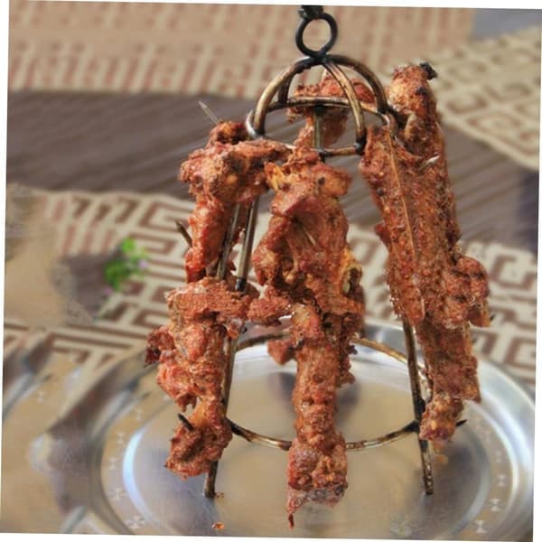 Hængende Churrasco-stativ i rustfrit stål, BBQ-grillstativ til udendørs grillning