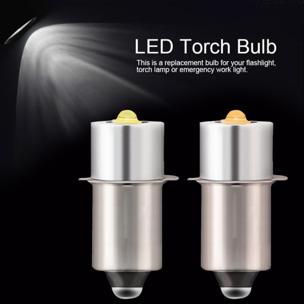 P13.5S DC6V-24V/3-12V LED-uppgraderingslampor Vit Maglite Ficklampa 3-12v warm white 3-12v warm white