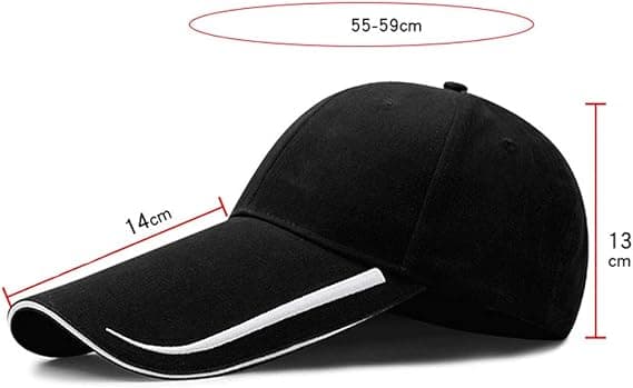 Luer - Baseballcaps - Vasket bomull ekstra lang baseballcaps - Med forlenget brem - Solbeskyttelse