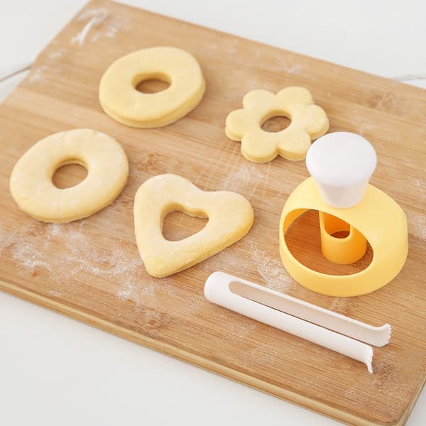 1 st Doughnut Form med Klämma DIY Tårta Bröd Desserter Bageri Skärare