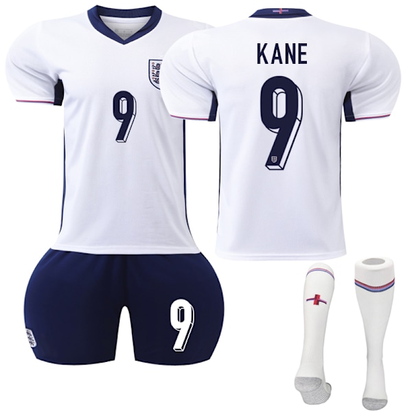 UEFA Euro 2024 Englands Hemmafotbollströja för Barn Nr 9 Kane M M