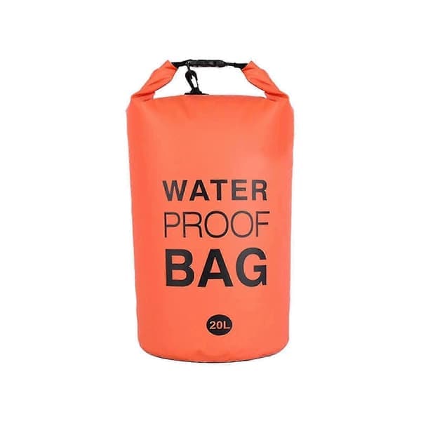 Universell poolstege och stegvikt (20L) Easyquick fylld med sand, 250D PVC vattentät torrpåse A6 Orange