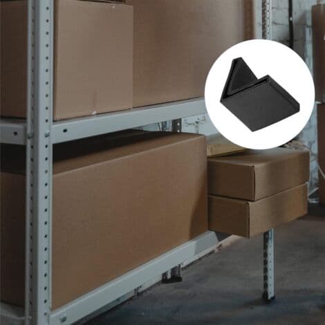 Møbelhjørne Jernfødder Pads (30mm/1.18\") 10 stk, PVC L-formede Fodbeskyttere - til Møbelfødder, Hyldefødder Beskyttelse, Sort