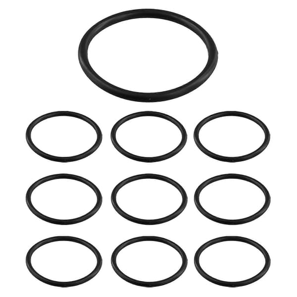 O-ring, tætningsring, 10 stk., 45 mm x 3 mm, nitrilgummi, sort Black 39*3*45Mm