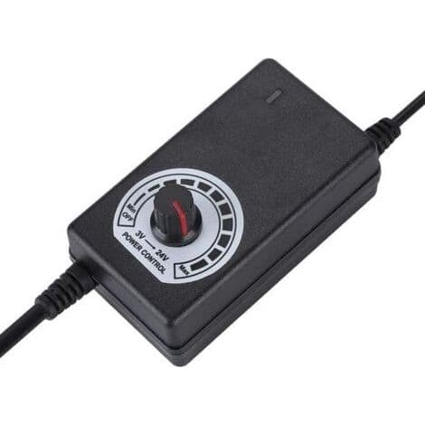 24W 3-24V spændingsregulatoradapter strømforsyning med ABS-materiale til LED-blæser / elektrisk blæser / mikrobor / mobil DVD