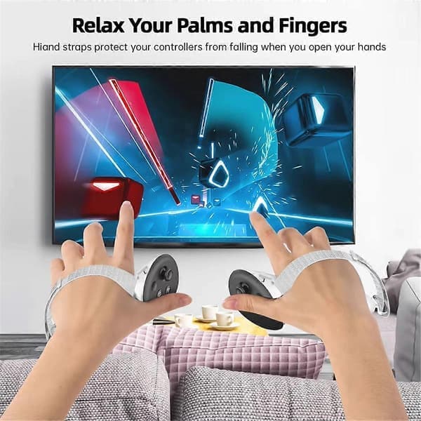 Anti-Fall Håndrem til Meta Quest 3 VR Controllere Aktive Remme