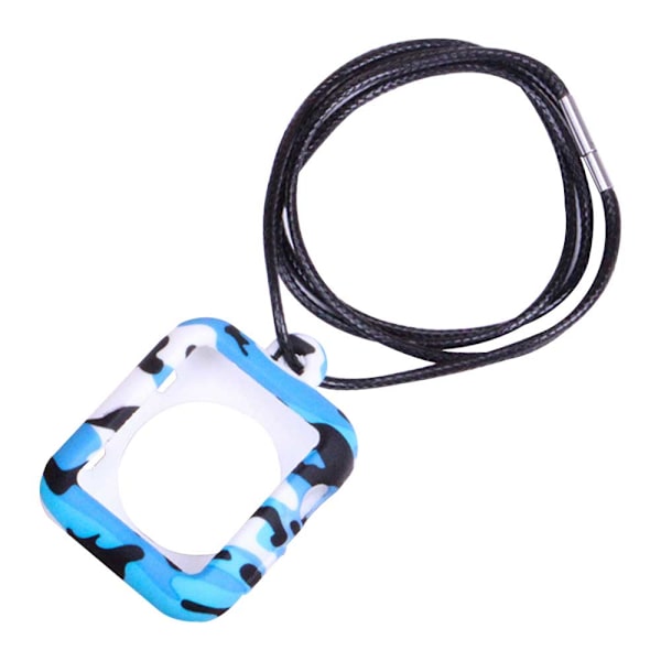 Apple Watch fickursarmband i silikon, ersättningsfodral, kompatibelt med Apple Watch Series 5 4 3 2 1 38 mm, röd