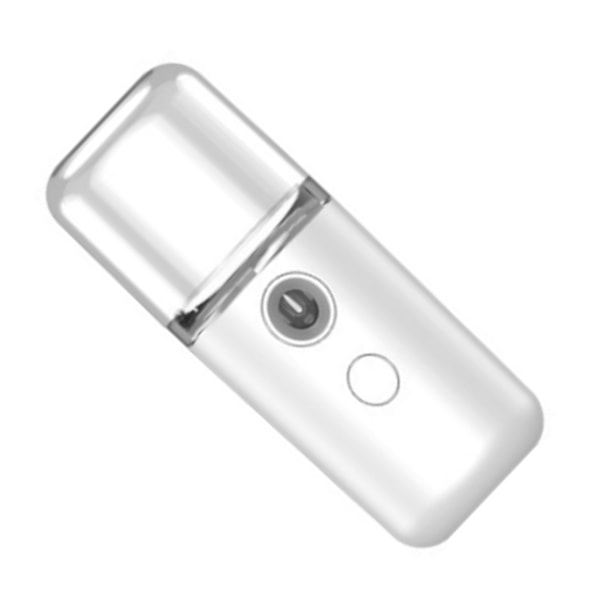 Nano ansiktsmistspray ABS-hölje fickstorlek USB-laddning vatten ansiktsfuktare för hydrering vit