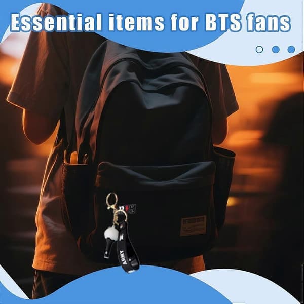 BTS Keychain, BTS Lightstick, Kpop Keychain for Fans, BTS Merch Gift, Car Keys Handbag Accessories