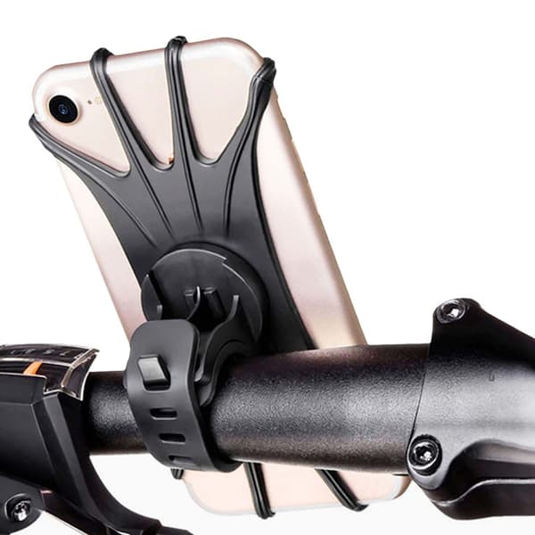 Universal mobilholder til cykelstyr, sort black
