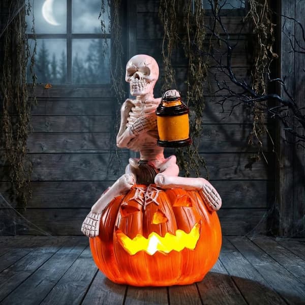 LED Græskar Statue/Figur – Festdekoration