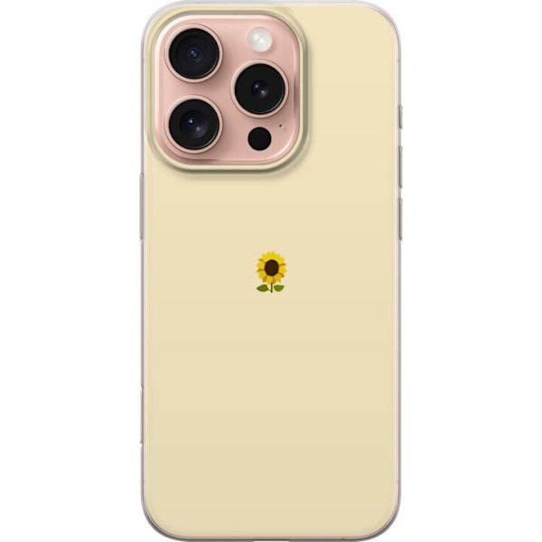 Apple iPhone 16 Pro Genomskinligt Skal Solros