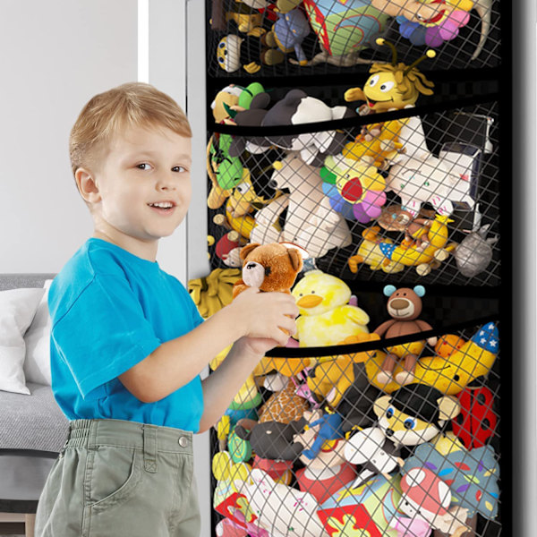 Plushdjursförvaring - Över Dörrorganisatör för Plush