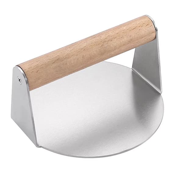 Stainless Steel Burger Press, Round Smasher, Non-Stick, Smooth Burger Press, Flat Bottom Without Ridges, Bacon, Grill, Perfect for Griddle Cooking Style 2