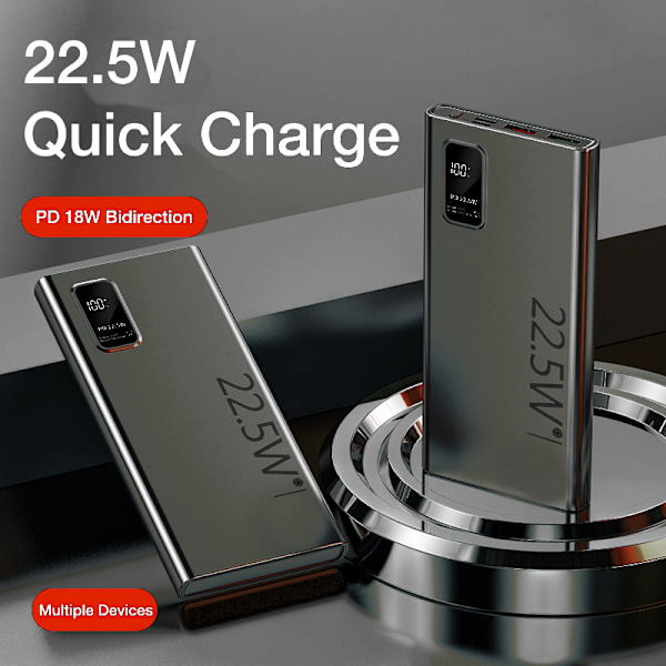 SiGN Super Powerbank 20000mAh, 22.5W - Svart