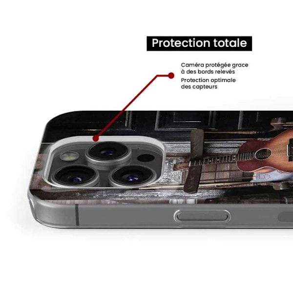 Tryckt silikonfodral kompatibelt Samsung Galaxy A13 5G Galaxy A04S gitarr Transparent
