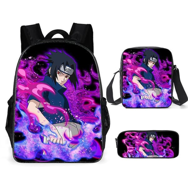 Japansk Anime Print Rygsæk Sæt (3-dele) til Folkeskoleelever 18 backpack 18