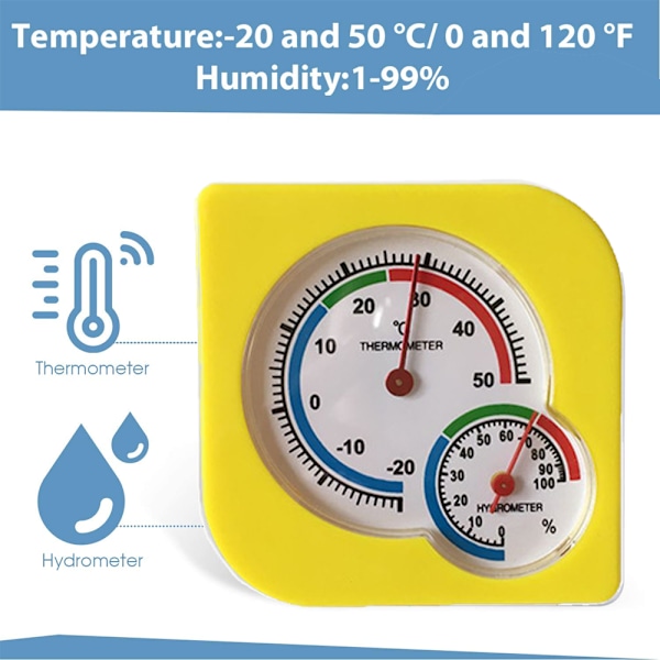 Mini inomhus termometer hygrometer mätare för hem, rum, planteringsrum, reptilterrarier