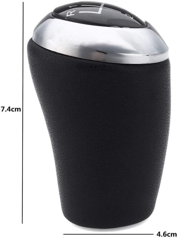 Egnet til 6-trins læder gearknop, krom, til Mazda 3 BK BL CW 6, 5, 3-serien CX-7 MX-5
