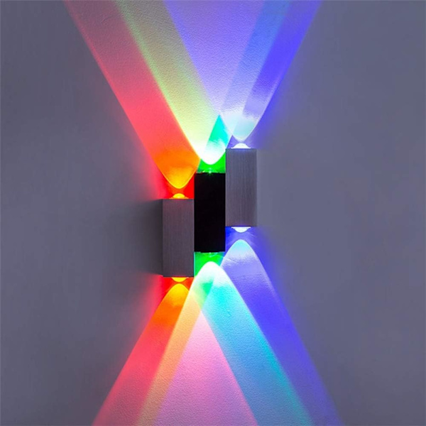 Louvra vägglampa 6 LED inomhus 6W dekorativ lampa modern kreativ original design belysning aluminium belysning för sovrum hem korridor vardagsrum