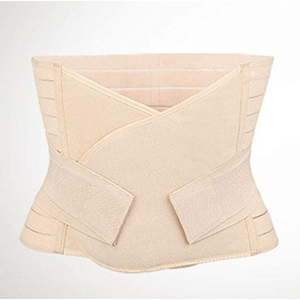 Postpartum Support Recovery Belt Andningsbar Elastisk Justerbar Postpartum Recovery Support Girdle Mage Efter Födelse Mageband (Storlek:L)
