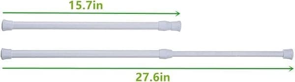 OBOSOE 2-pack Skåpskena Utdragbar 40-70cm, Vit