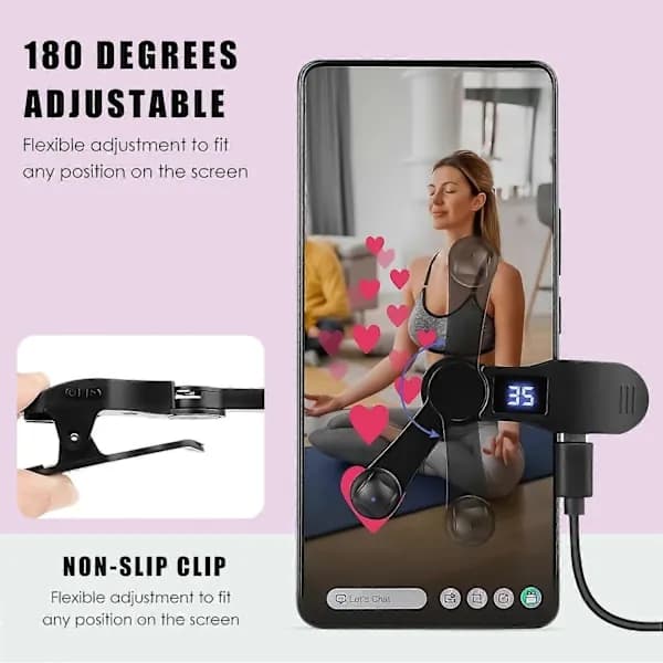 Automatic Phone Screen Clicker, Speed Clicker for Android IOS Apps, Continuous Clicking for Gaming, Livestreaming Likes