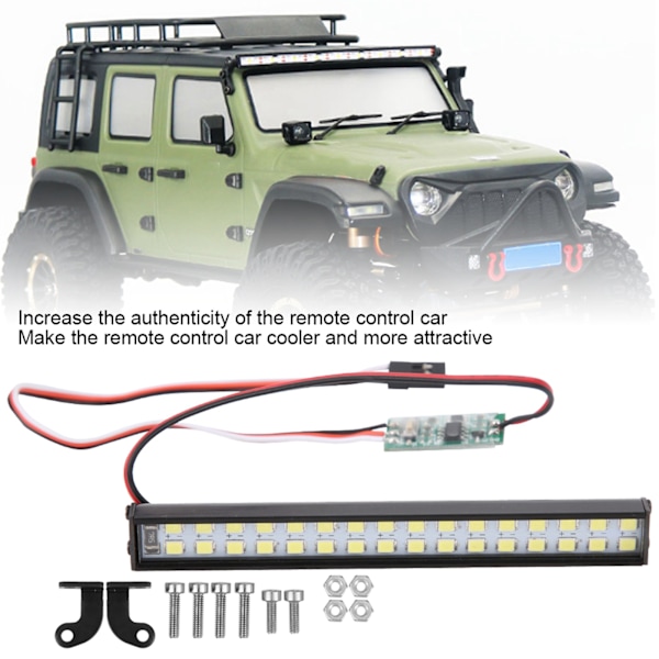 32 st lampor RC bil taklampa RC Crawler Universal LED ljusramp tillbehör längd 100 mm