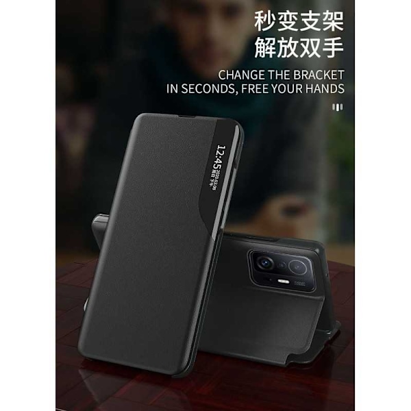 Xiaomi Mi 11T / 11T Pro Stilrent Smart View Fodral - Svart Svart