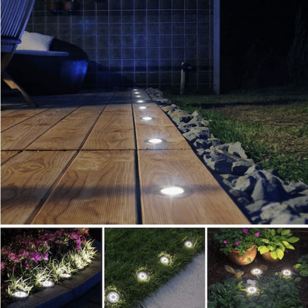 LED Spotlights med Solceller för Trädgården (4-pack)