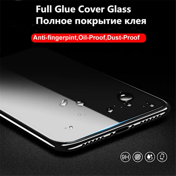 För Redmi Note 13 Pro 5G Full Cover Härdat Glass Skärmskydd