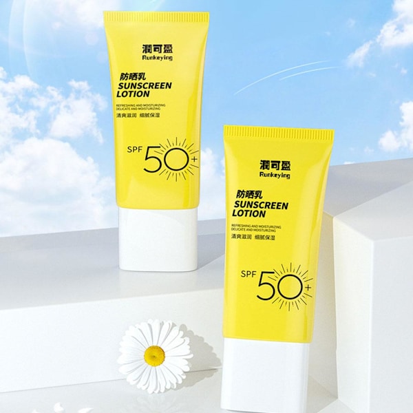50 ml Svett- och UV-skyddande Isolerande Uppljusande Solkräm