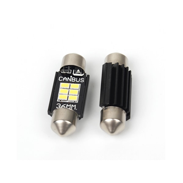 Canbus C5W 36mm spollampa Led m 6st 3020SMD 6000K 36 mm 2-pack