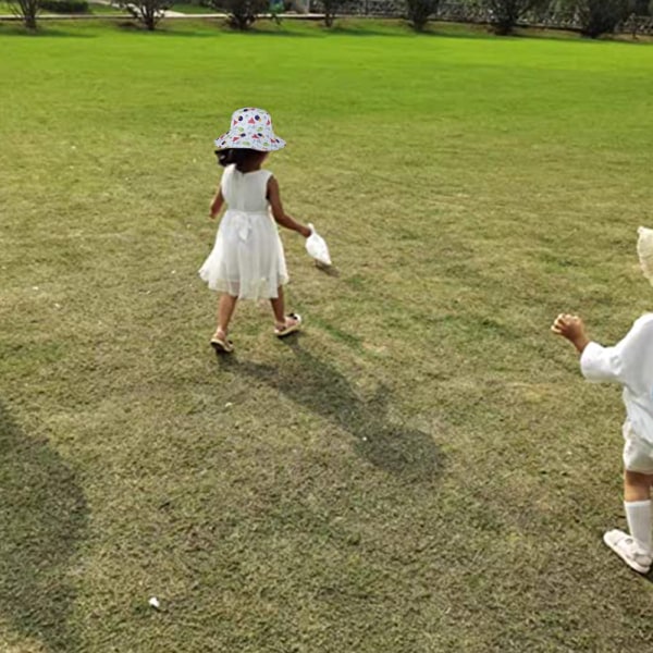 Baby solhatt solskyddande småbarnshinkhatt sommar barn strandhattar bred brätte utomhus lekhatt