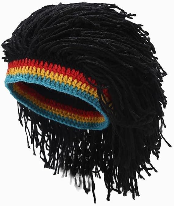 Creative Knitted Hat Funny Cap Parties Wig Cap Cosplay Dreadlocks Hats for Men Women BA20
