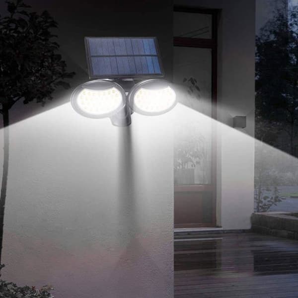 Solar Wall Lamp Outdoor, 56 LED Electric Lamp with Motion Sensor - IP65 Security