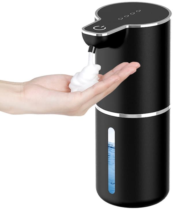 Automatic Soap Dispenser 350ml Soap Pump USB Rechargeable with Infrared Motion Sensor Automatic Foam Dispenser Foam Technology Infrared Sensor White